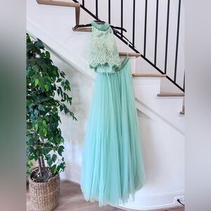 Two piece size 4 prom dress